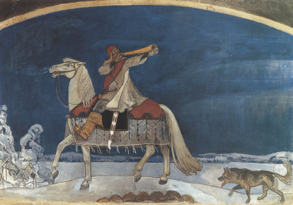 Detail of Kullervo Rides to War, 1901 by Anonymous