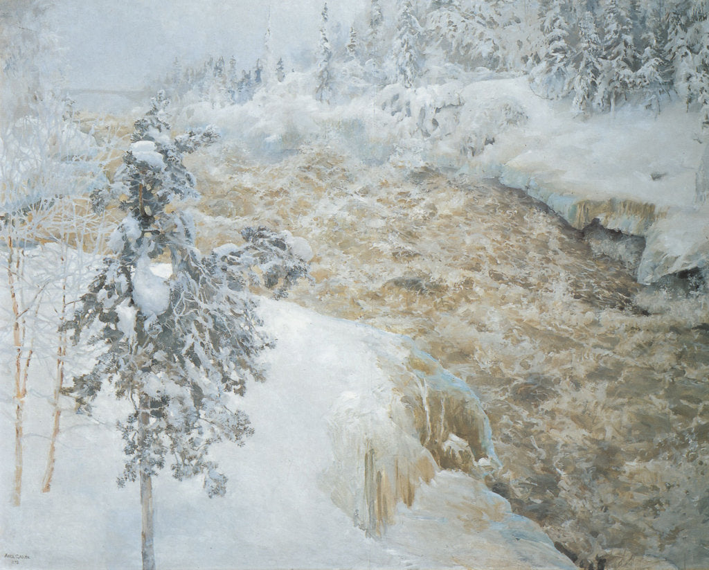 Detail of Imatra in wintertime (Imatra talvella), 1893 by Anonymous