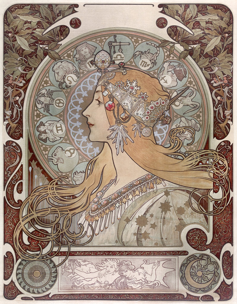 Detail of Zodiac, 1896 by Anonymous