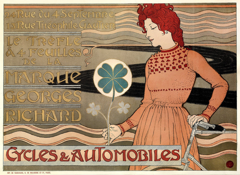 Detail of Cycles and cars Georges Richard, 1899 by Anonymous