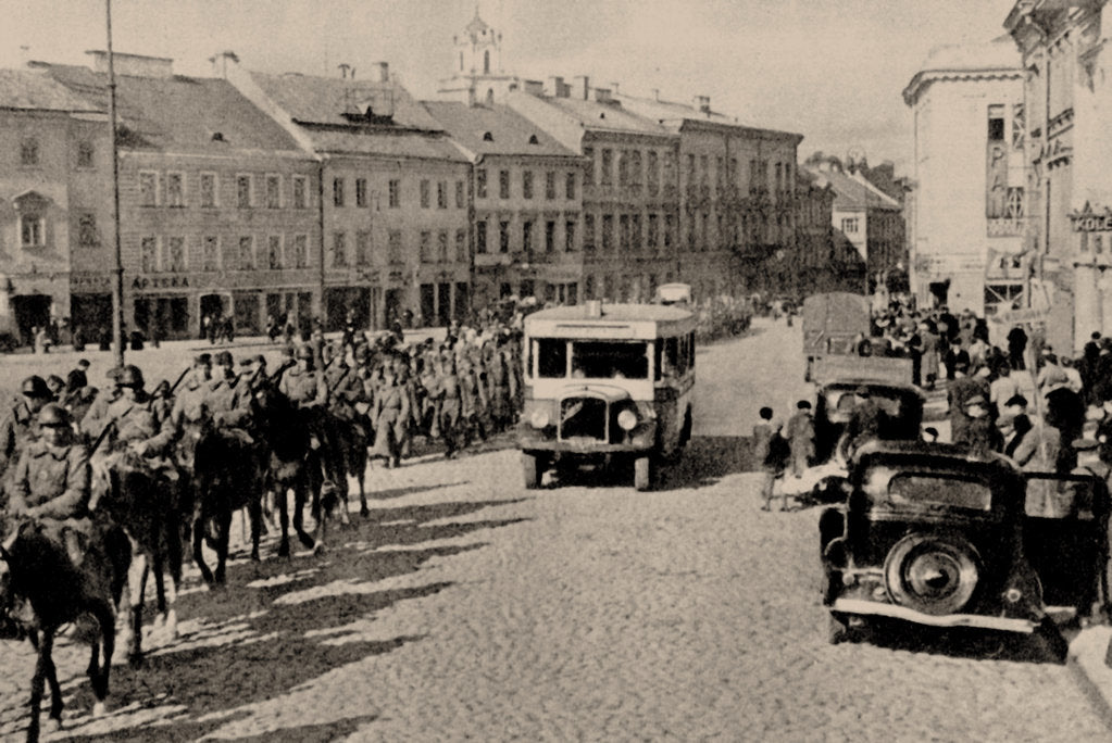Detail of The Soviet Red Army in Vilnius, 1940, 1940 by Anonymous