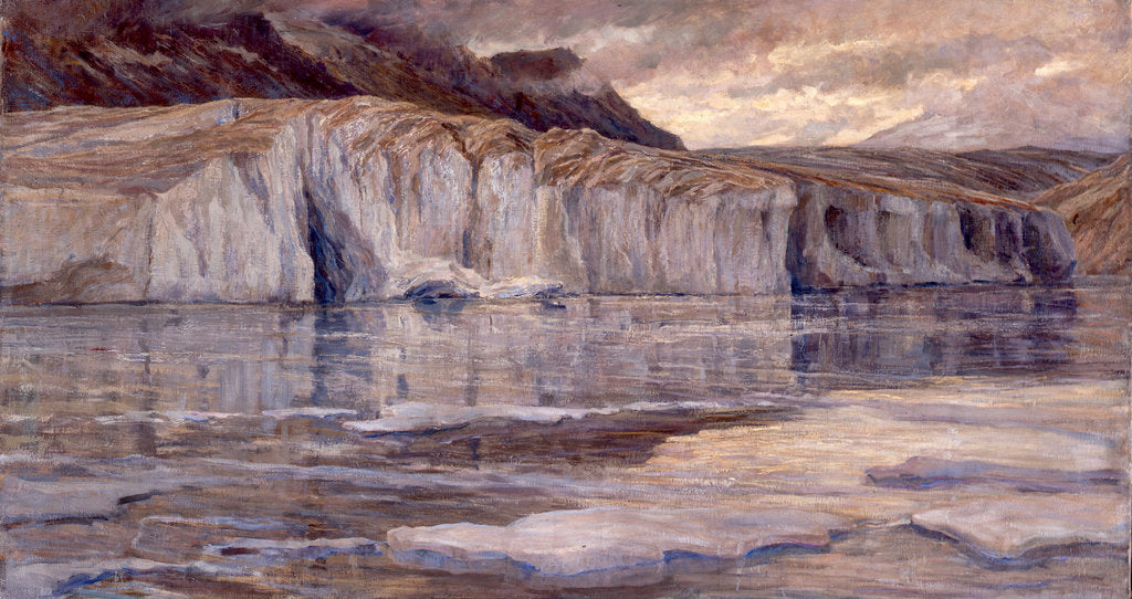 Detail of The icy water of Lake Märjelen, c. 1908 by Anonymous