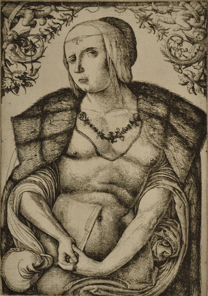 Detail of Lucretia, ca 1515 by Anonymous