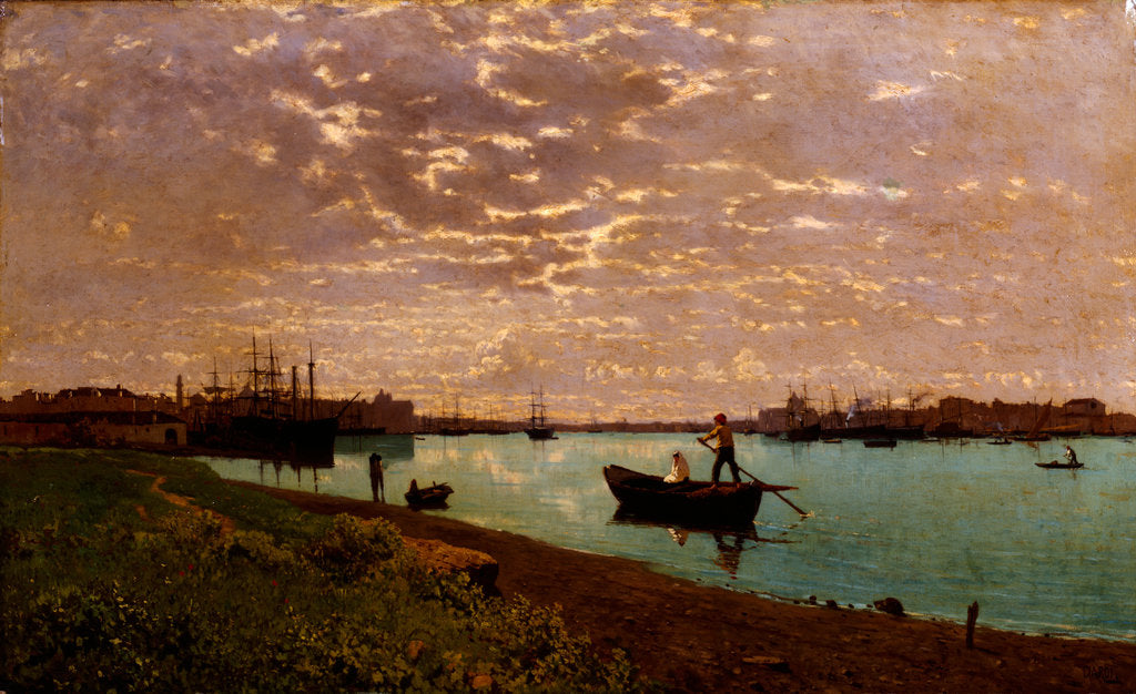 Detail of Canale della Giudecca, 1881 by Anonymous