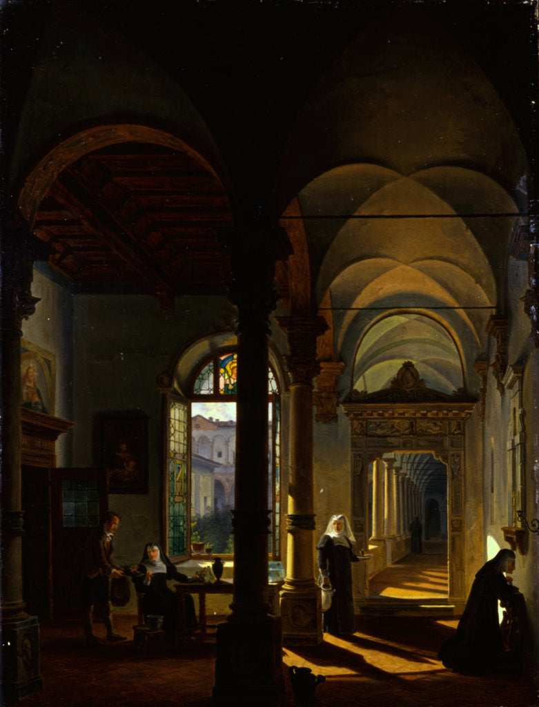 Detail of Interior of a Convent, 1832 by Anonymous
