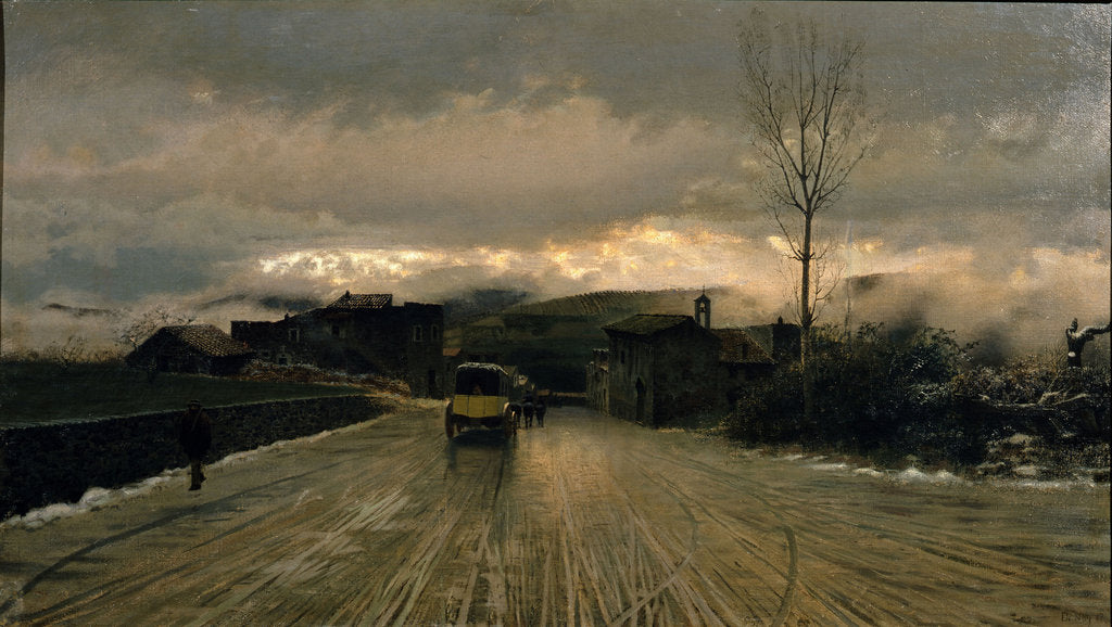 Detail of Gateway to the Apennines, 1867 by Anonymous