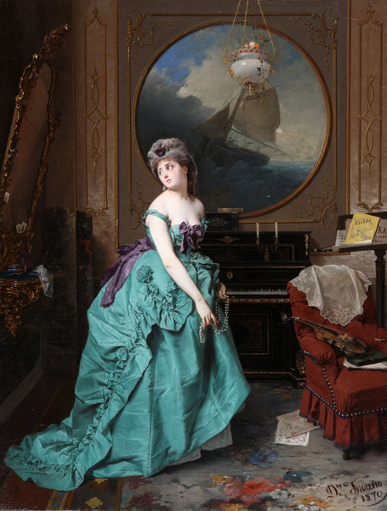 Detail of Woman Before a Mirror, 1870 by Anonymous