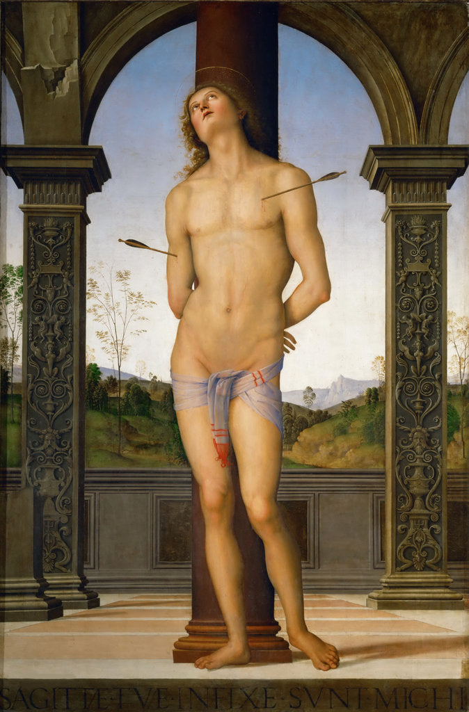 Detail of Saint Sebastian, 1490-1500 by Anonymous
