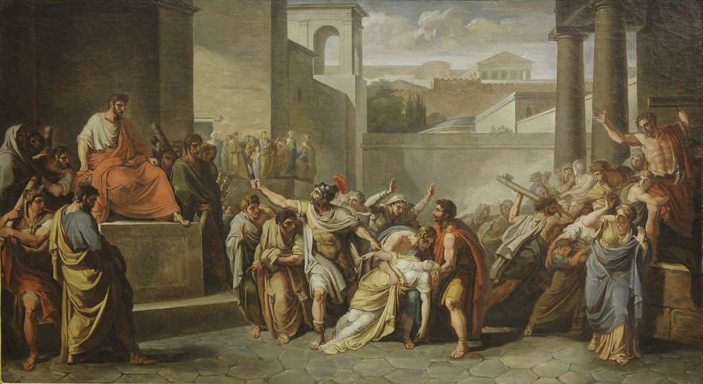 Detail of The Death of Verginia, 1804-1815 by Anonymous