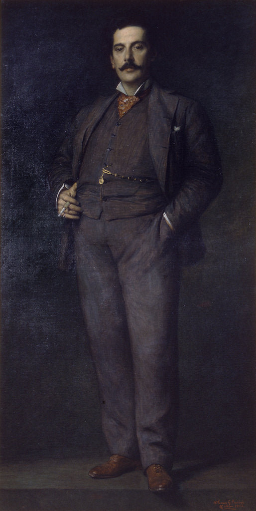 Detail of Portrait of the Composer Giacomo Puccini, 1902 by Anonymous