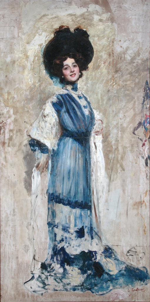 Detail of Portrait of Lina Cavalieri, 1905 by Anonymous