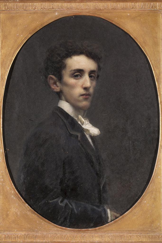 Detail of Portrait of the writer Carlo Alberto Pisani Dossi, 1867 by Anonymous