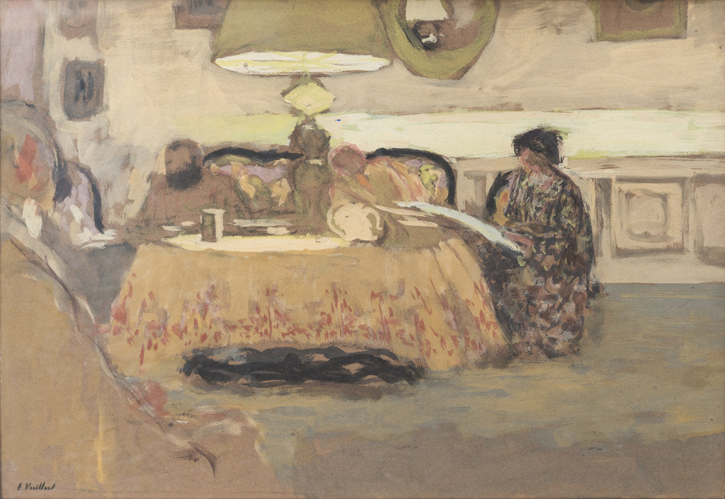 Detail of Lamp in an interior, 1909 by Anonymous