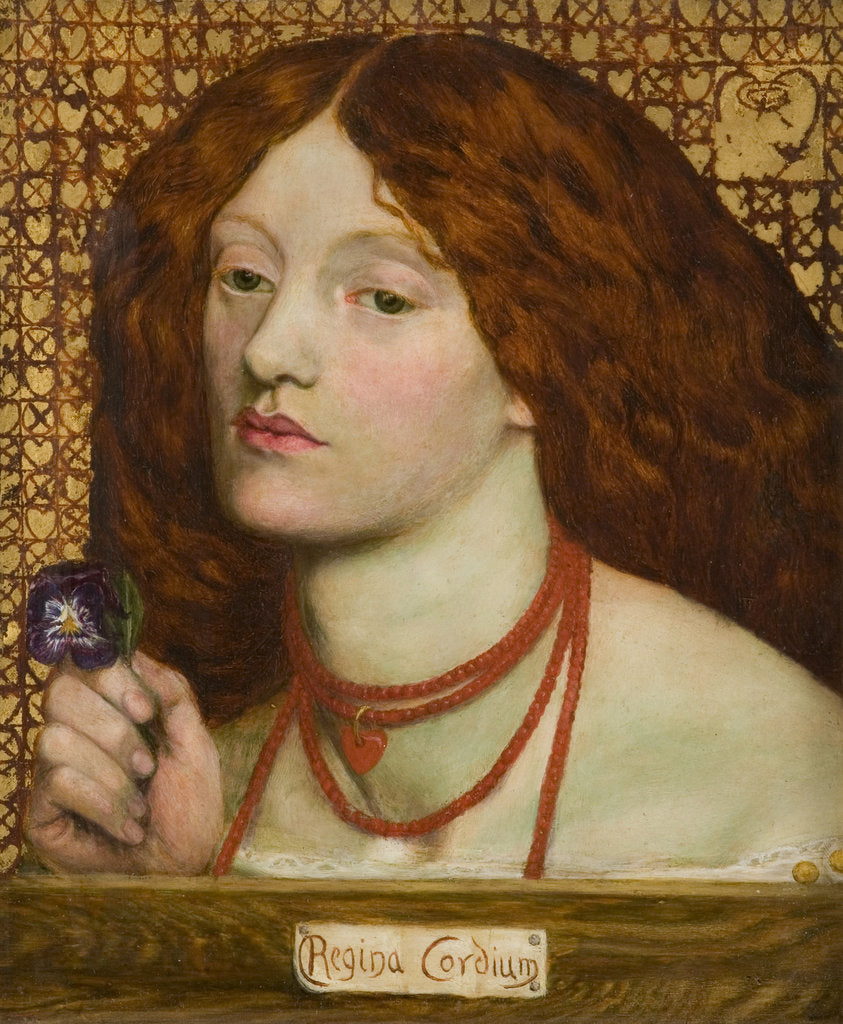 Detail of Regina Cordium (Queen of Hearts), 1860 by Anonymous