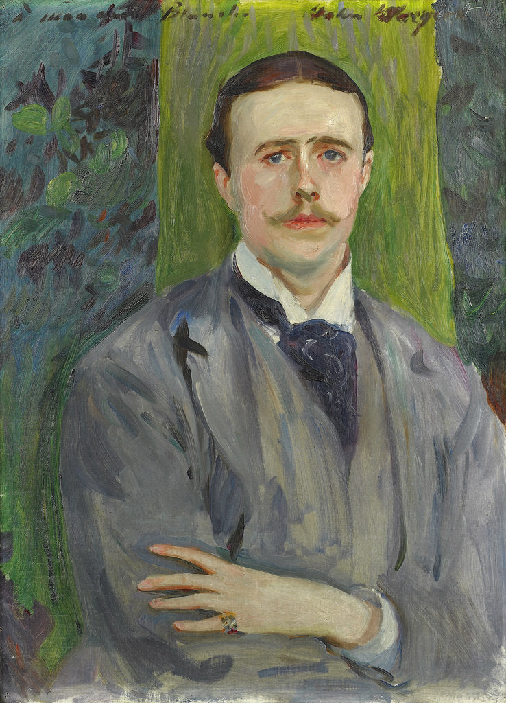 Detail of Portrait of the Painter Jacques-Émile Blanche, c. 1886 by Anonymous