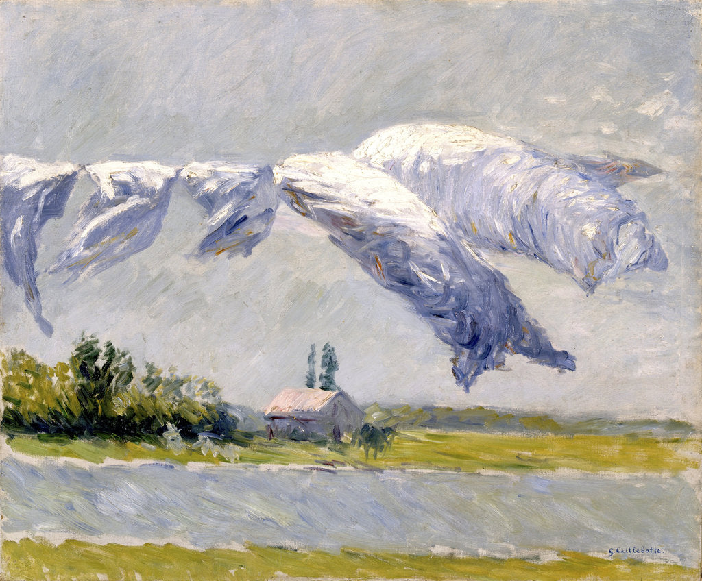 Detail of Laundry Drying, Petit Gennevilliers, 1888 by Anonymous