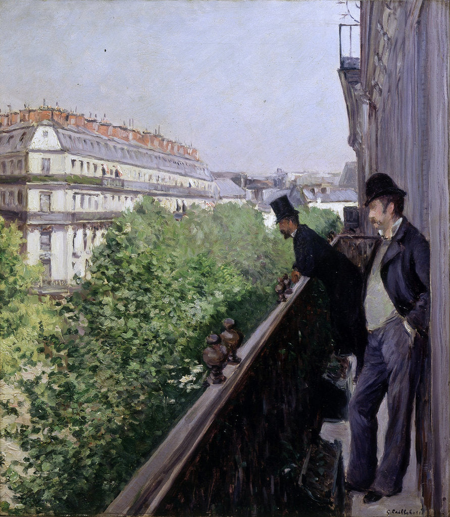 Detail of A Balcony, Boulevard Haussmann, 1880 by Anonymous