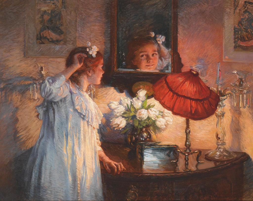 Detail of The Mirror, 1914 by Anonymous