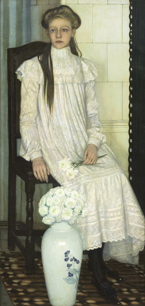 Detail of Girl with white asters, 1903 by Anonymous