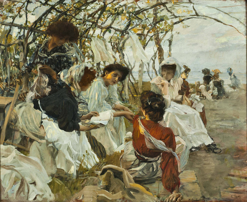 Detail of Pagine damore (The Love Letter), 1907 by Anonymous