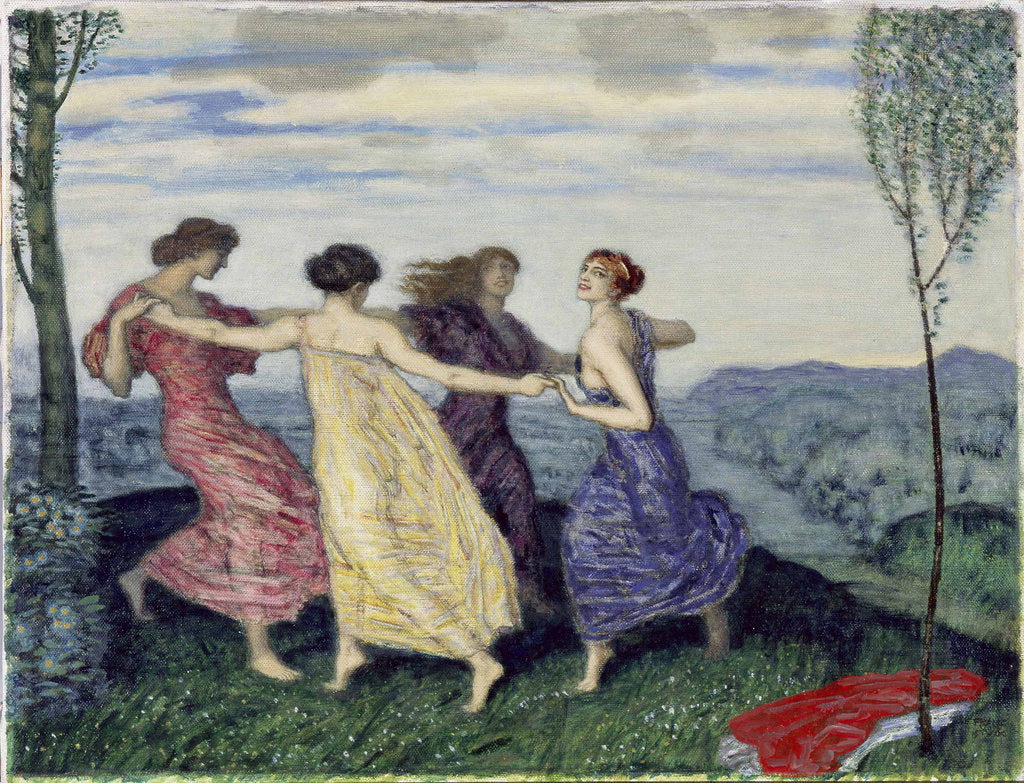 Detail of Spring round dance, 1909 by Anonymous