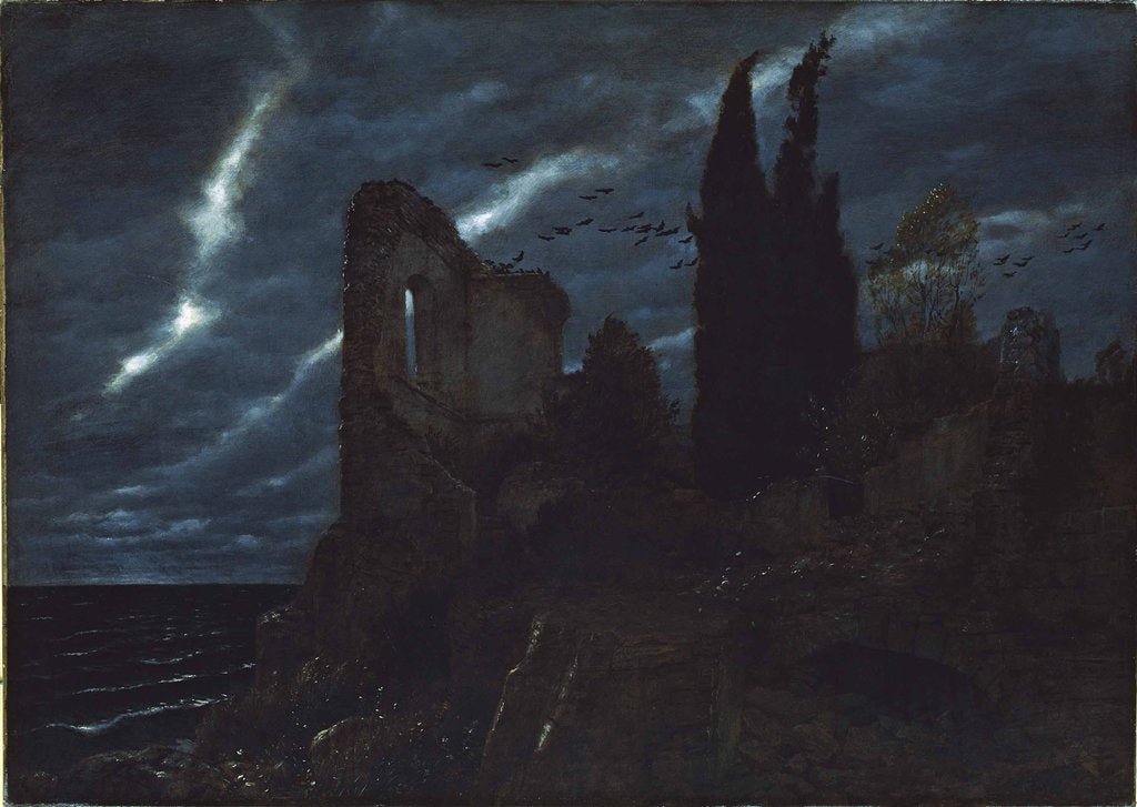 Detail of Ruin at the sea, 1880 by Anonymous