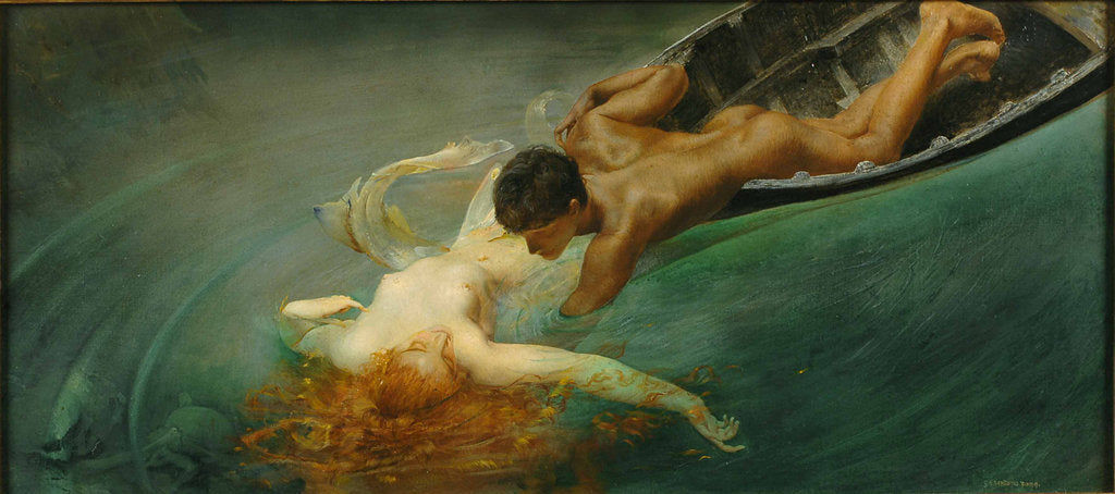 Detail of The Siren (La Sirena), ca 1893 by Anonymous
