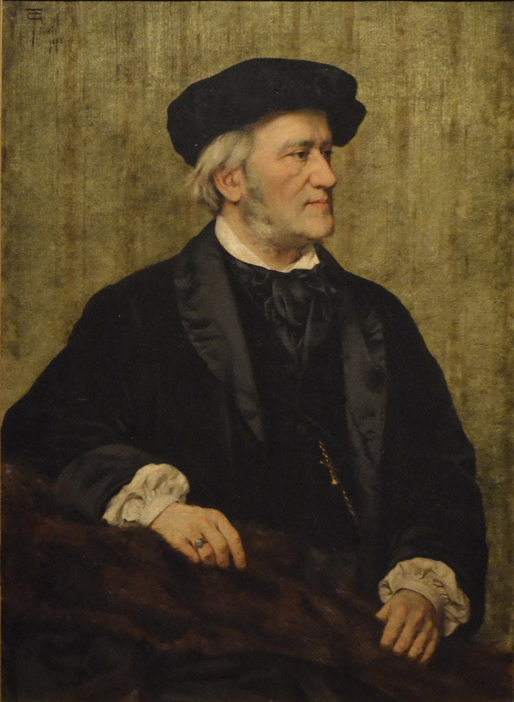 Detail of Portrait of the composer Richard Wagner, 1883 by Anonymous