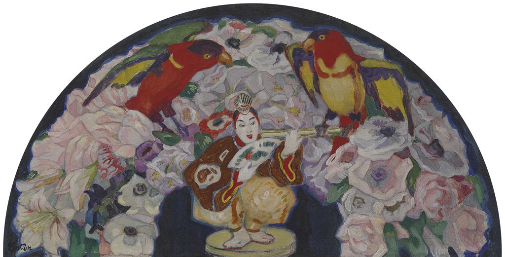 Detail of Supraporte with a Parrots, 1912 by Anonymous