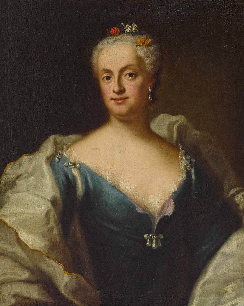 Detail of Maria Anna Sophia of Saxony, Electress of Bavaria by Anonymous