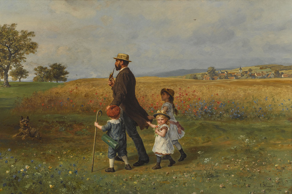 Detail of Sunday Promenade, 1889 by Anonymous