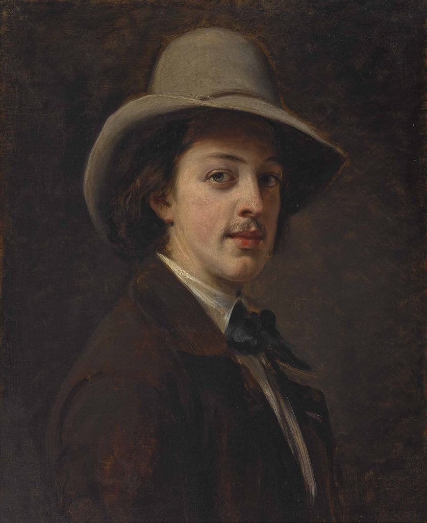 Detail of Portrait of the writer Paul Heyse, 1849 by Anonymous