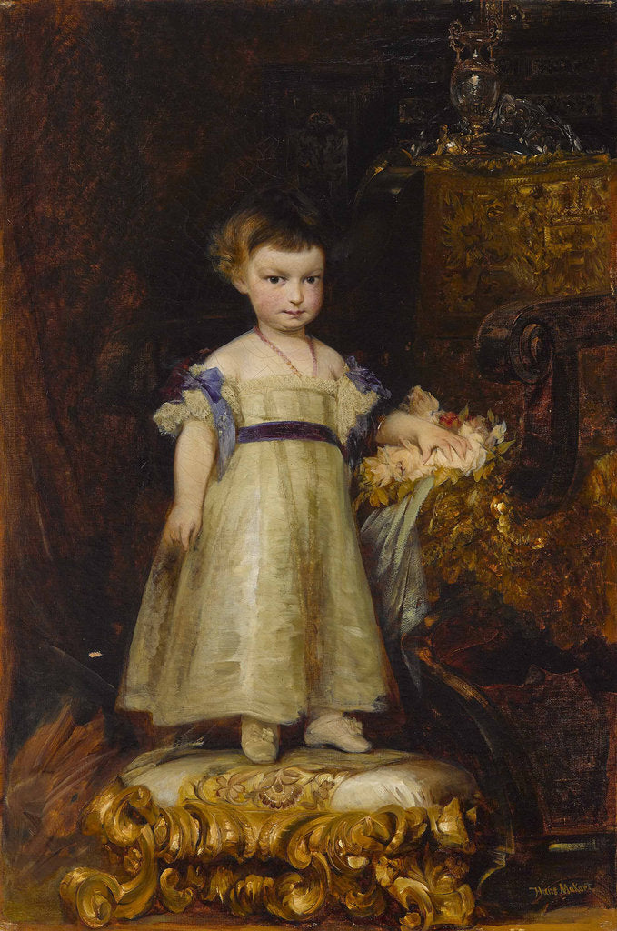 Detail of Archduchess Marie Valerie of Austria as Child, 1870 by Anonymous