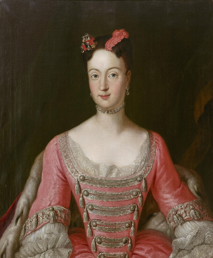 Detail of Princess Wilhelmine of Prussia, Margravine of Brandenburg-Bayreuth by Anonymous