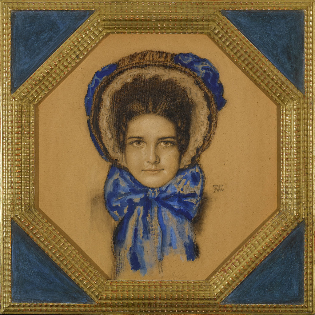 Detail of Daughter Mary with a Poke bonnet by Anonymous