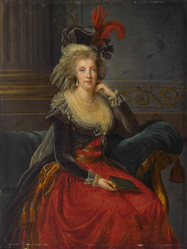 Detail of Portrait of Maria Carolina of Austria by Anonymous