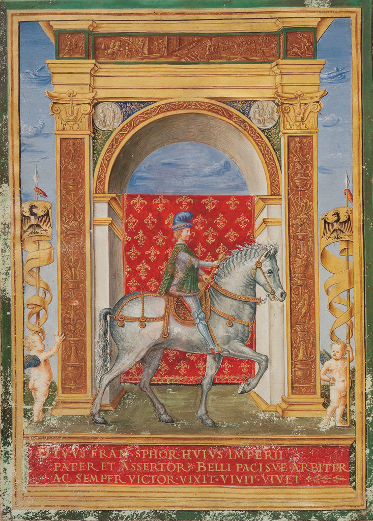 Detail of Francesco Sforza om horseback, 1486 by Anonymous