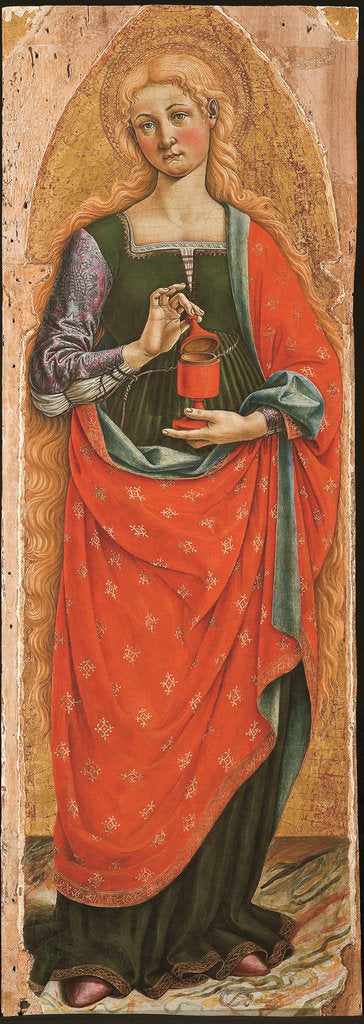 Detail of Mary Magdalene, ca 1481 by Anonymous