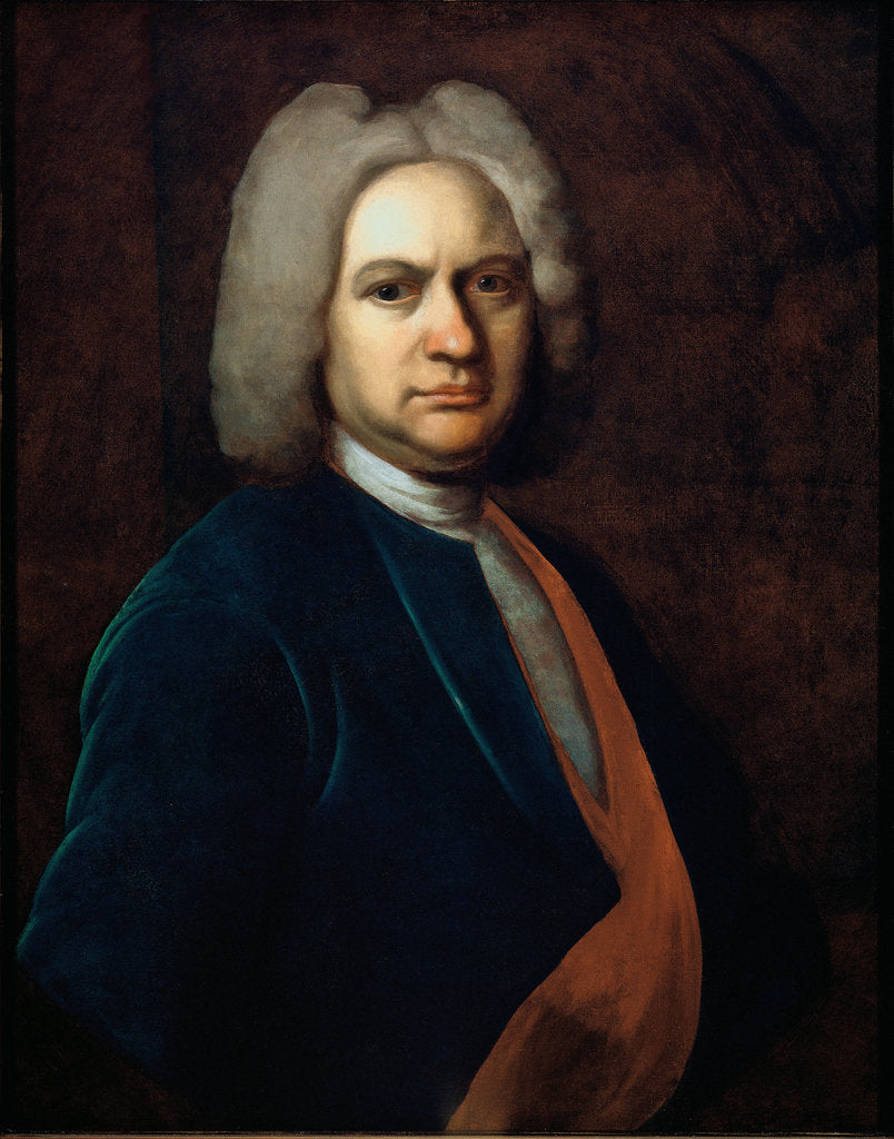 Detail of Portrait of Johann Sebastian Bach, 1720 by Anonymous