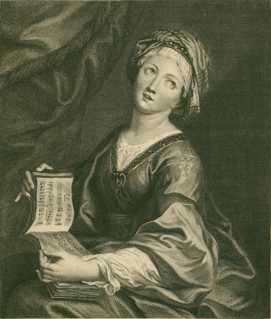 Detail of Singer, 1710 by Anonymous