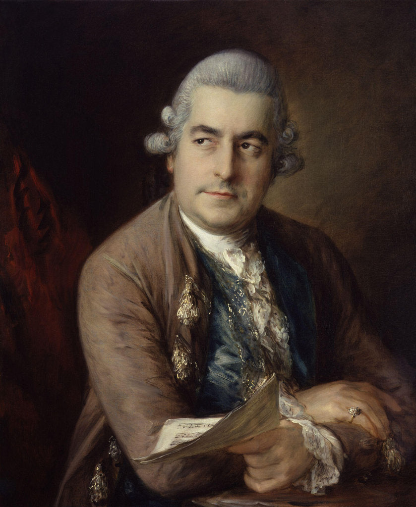 Detail of Portrait of Johann Christian Bach, 1776 by Anonymous