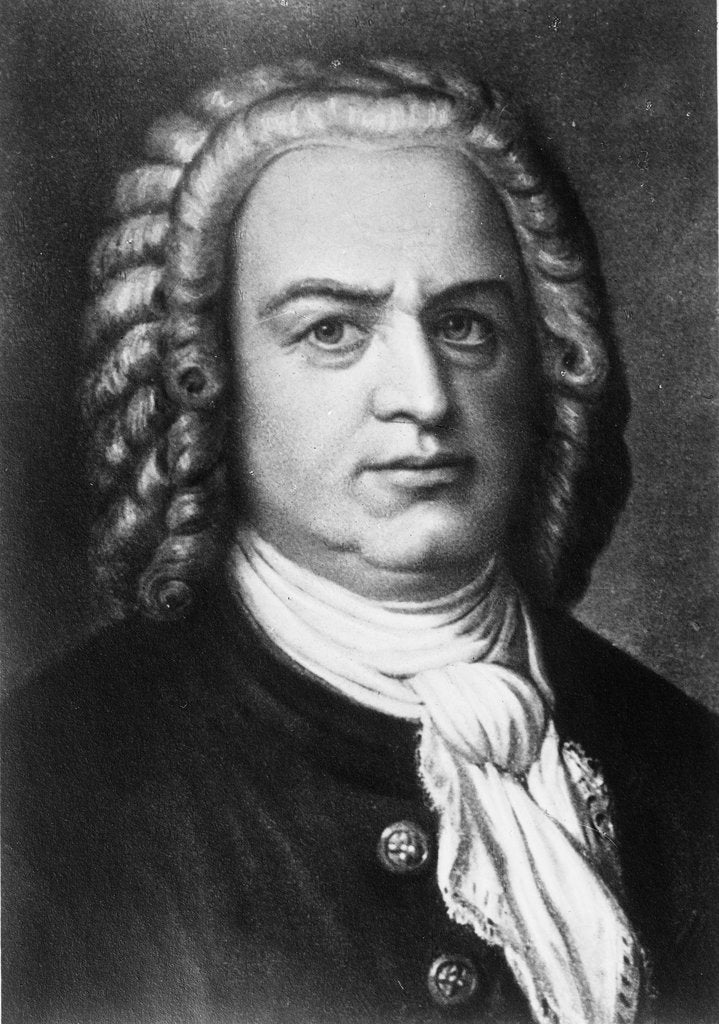 Detail of Johann Sebastian Bach, 18th century by Anonymous