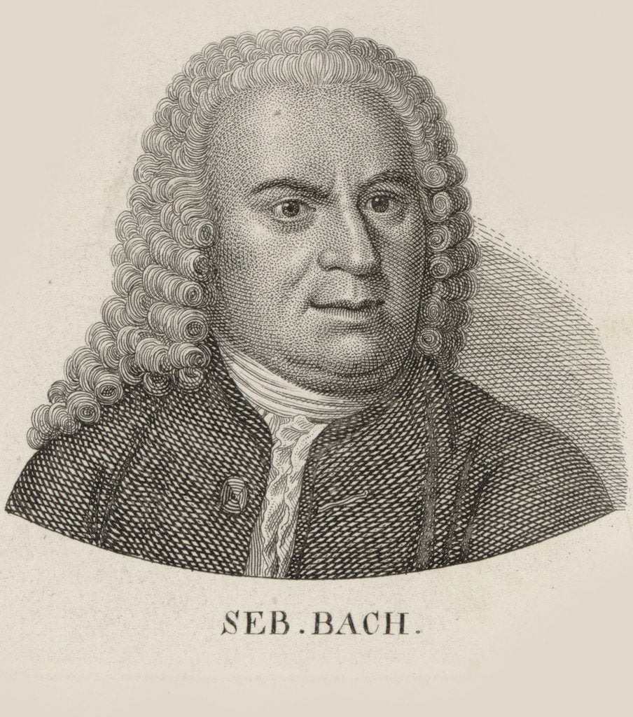Detail of Johann Sebastian Bach, 18th century by Anonymous