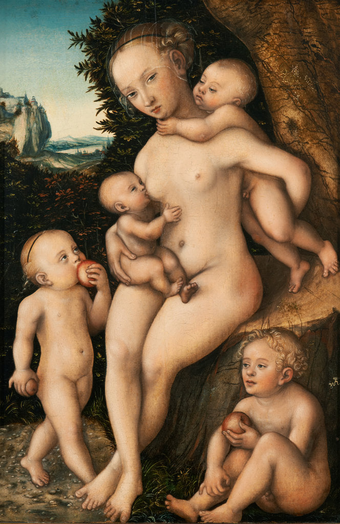Detail of Charity, after 1536 by Anonymous