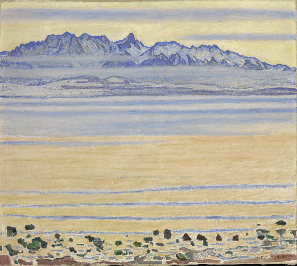 Detail of Lake Thun with Stockhorn Range, 1904 by Anonymous