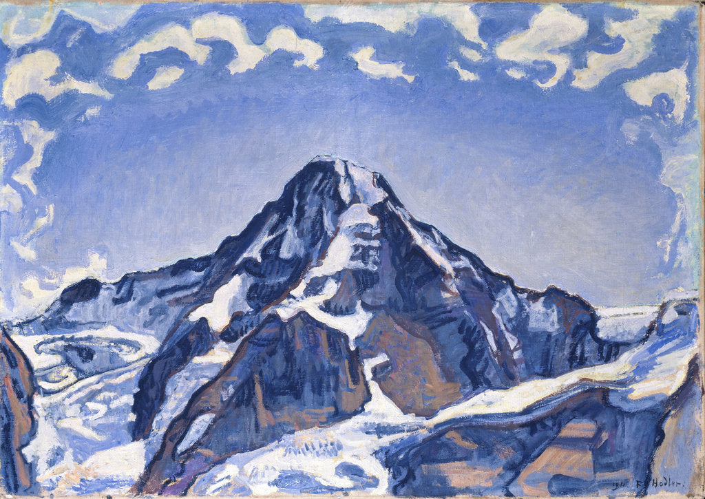 Detail of The Mönch with clouds, 1911 by Anonymous