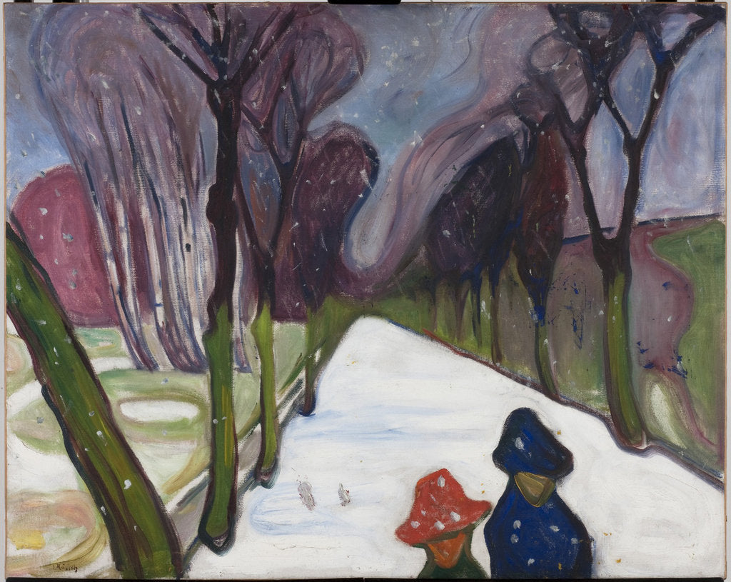 Detail of Fresh Snow in the Avenue, 1906 by Anonymous