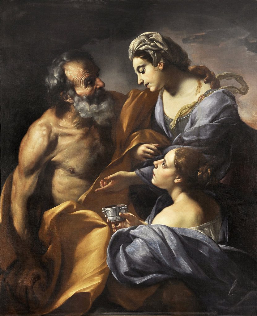 Detail of Lot and his Daughters, 1685 by Anonymous