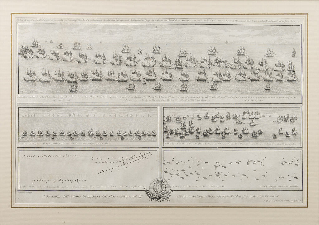 Detail of The naval Battle of Hogland on 17 July 1788, Late 18th cent by Anonymous
