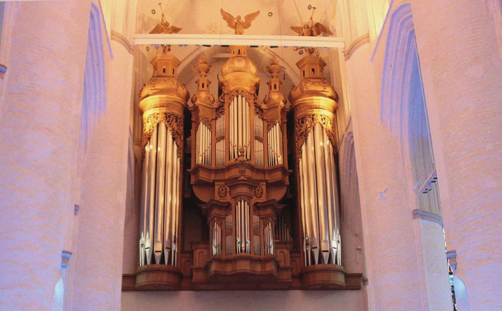 Detail of The Organ in the St. Catherines Church in Hamburg by Anonymous